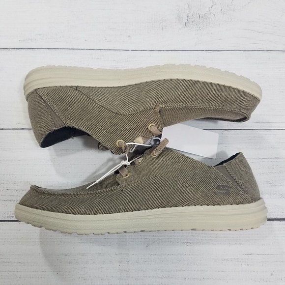 Skechers Melson Canvas Slip On Memory Foam Shoes Mens Size 8 main image 7
